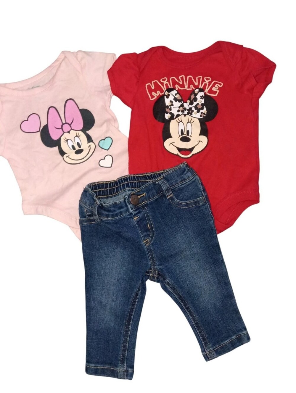 Baby Girls Disney Baby Bodysuits & Garanimals Pants 0-3m